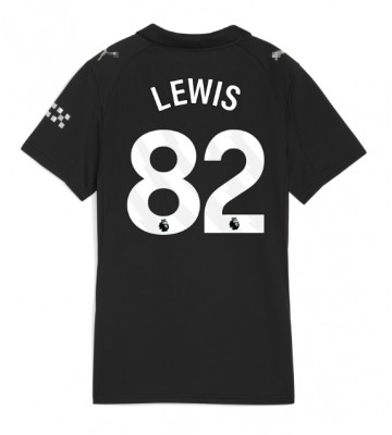 Manchester City Rico Lewis #82 Replika Udebanetrøje Dame 2025-26 Kortærmet